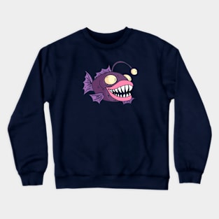 Colorful Anglerfish Cartoon Crewneck Sweatshirt